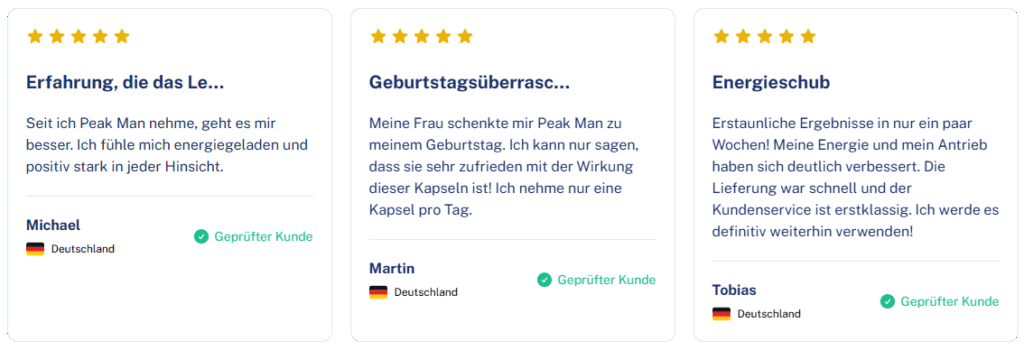 Peak Man Erfahrungen